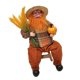 thumbnail image 1 of Figuras de simución Decoración de escritorio Adorno de Navidad Papá Noel de pie / Sentado Figura de Papá Noel para escena de ventana de visual sentado naranja SM SunniMix Cifras, 1 of 8