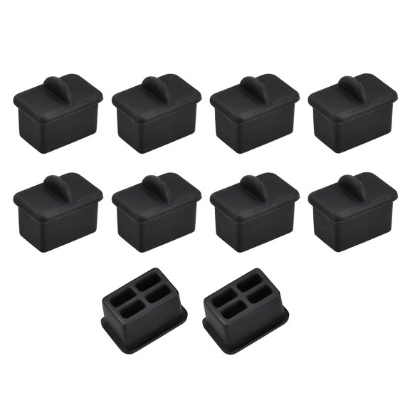 SFP-A Port Slot Cap Cover Anti-Dust Stopper Black Silicone 10pcs