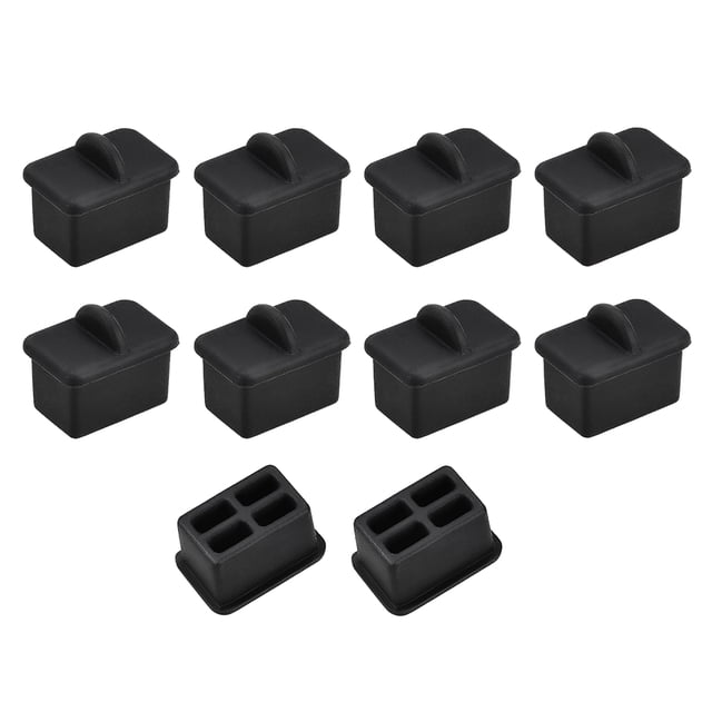 Tapa de puerto SFP-A cubierta anti-polvo de silicona negra 10 piezas