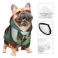 thumbnail image 3 of Honeii Flying Parrots In Jungle Print Small Dog Hoodies Pet Hooded Sweatshirts Fall Winter Puppy Cat Sweaters Warm Clothes for Small Dogs Outfits Costume-X-Small, 3 of 7