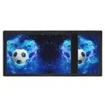 thumbnail image 4 of FUIALDOLG Blue Flame Soccer Trifold Card Wallet, Lightweight Polyester Youth Wallet for Daily School and Outdoor Use, 4 of 6
