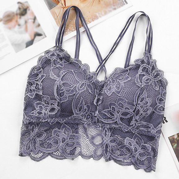 Vedolay Plus Size Lingerie For Women Women’s Constant Convertible Strap Lightly Lined Demi Bra,Dark Gray L