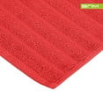 thumbnail image 2 of Lined 100% Combed Cotton Bath Mats Set for Bathroom 2 Piece, Cranberry, 2 of 5