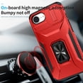 thumbnail image 5 of Allytechgroup iPhone 16e Case, Sliding Camera Lens Cover Military Grade Protection Stand Bracket Bumper Rugged TPU PC Phone Case for Apple iPhone 16e 6.1", Red, 5 of 8