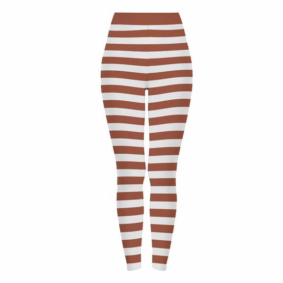 hoksml Women Striped Halloween Leggings Stretch Skinny Pants for Fitness Running Casual Daily Wear S-3XL Active Comfort