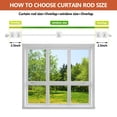 thumbnail image 6 of Curtain Rods No Drilling for Windows 48 to 96 Inch, 5/8 Inch Diameter Drapey Pole with No Drill Curtain Rod Brackets, Renter Friendly Cortineros Para Ventanas (White), 6 of 8