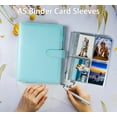 thumbnail image 2 of Photo card binder with 30 4-pocket card pages, 6 circular binders, A5 binder card collection book with 240 card slots, 2 of 7