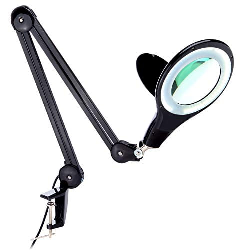 magnifying glass table lamp with light