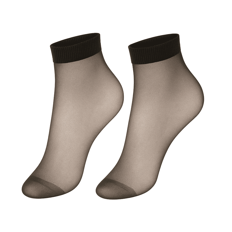 20 Pairs Sheer Ankle Socks for Women Invisible Lightweight Breathable Nylon Dress  Socks - Black - Walmart.com