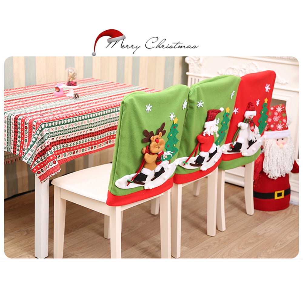 santa hats chair backs