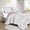 Lavender, variant on Quilt Set Queen - Mauve & White Floral Bedspread - Cottage Farmhouse Botanical Bedding