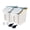 Blue 2Pack 50Lb, variant on 2 Pack Rice Storcontainer With Measuring Cup 50 Lb Flour Wheels Food Dog Cat Bin Set For Dry Sugar Cereal(gray)