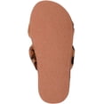 thumbnail image 7 of Womens Genuine Thick Sheepskin Open Back Peep Toe Cross Over Slipper Slider - Leopard - US 7, 7 of 7