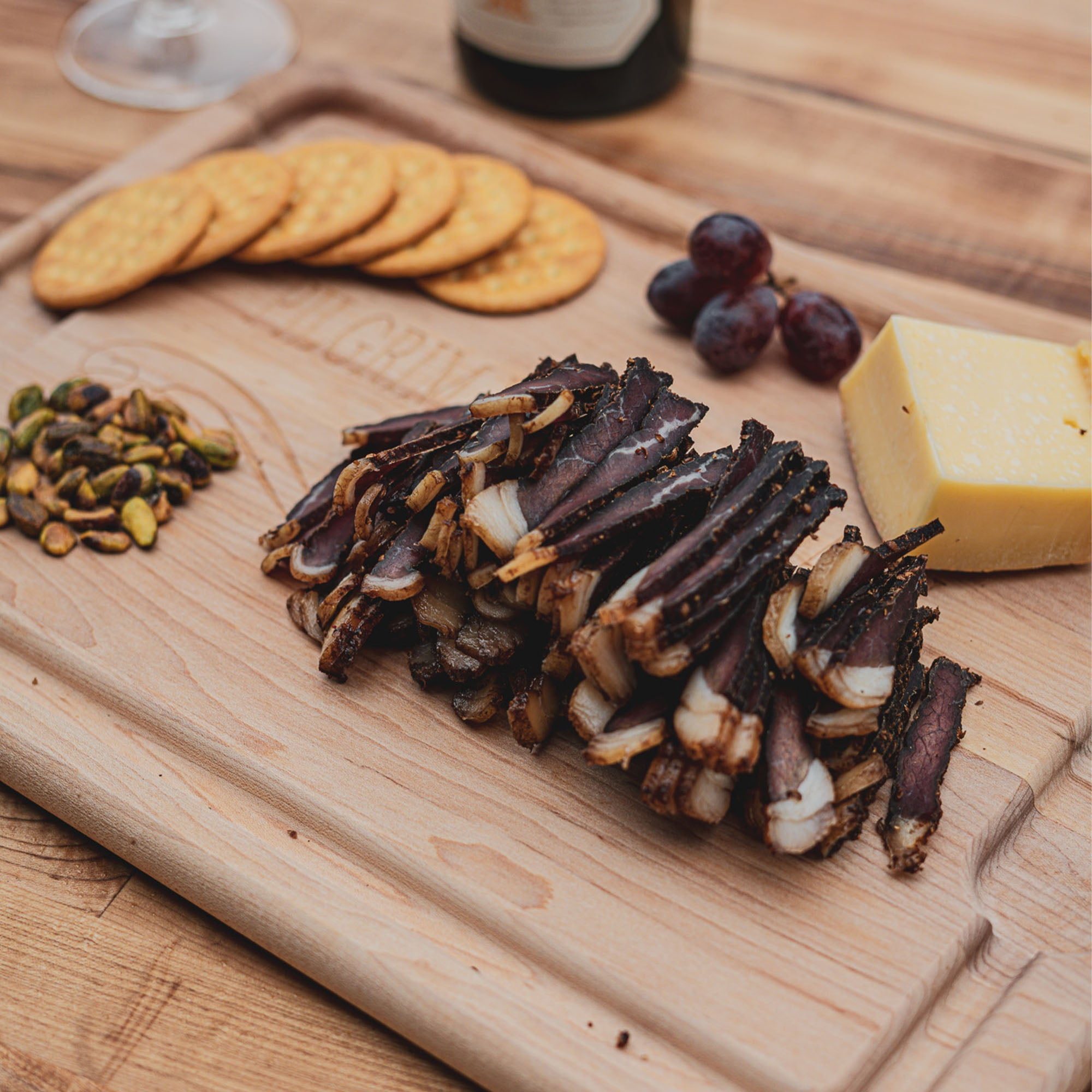 Biltong Depot Original Steak Slab with Fat (8oz): High Protein Snack, No Sugar, Natural Dried Beef Jerky