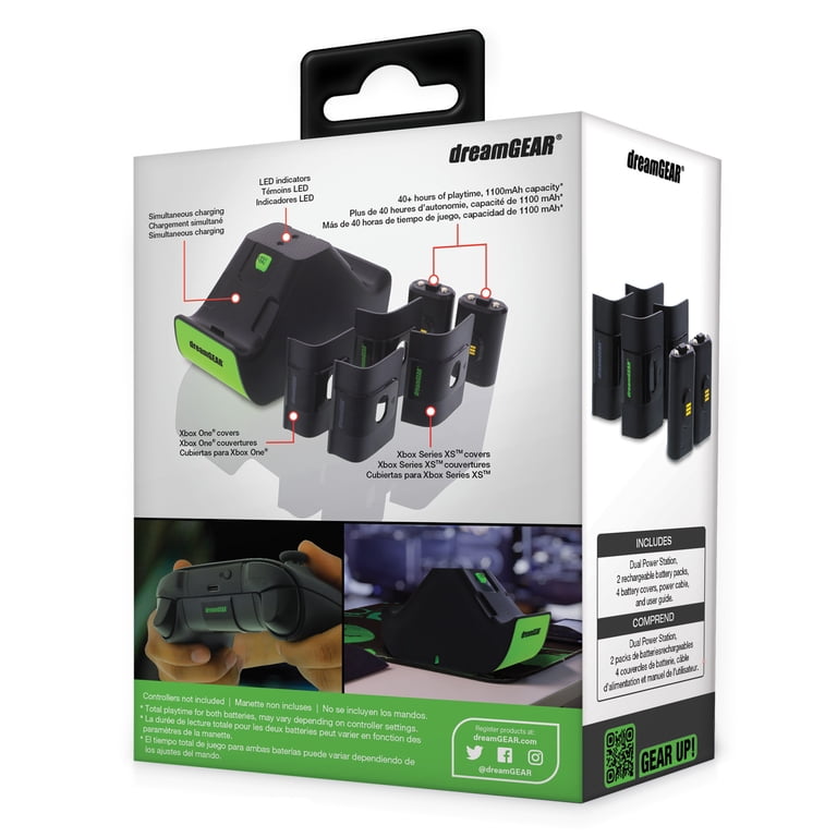 Xbox One Charging Dock + 2x 2800mAh Rechargeable Battery Packs – Play & Charge