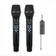 thumbnail image 1 of Micrófono Inalámbrico de Doble Canal UHF, Conjunto de Micrófono Dinámico de Mano con Receptor Recargable para Karaoke en Escenario, 1 of 5