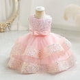 thumbnail image 2 of Lolanta Baby Girl Pageant Dress Sequins Princess Dress Toddler Flower Wedding Birthday Party Gown Dresses 12 Months-4 Years, 2 of 5