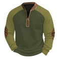 thumbnail image 2 of pstuiky manga larga de hombre, Sudadera con capucha y cuello redondo para hombre, estampado, manga larga tops de invierno para hombre xl, 2 of 3