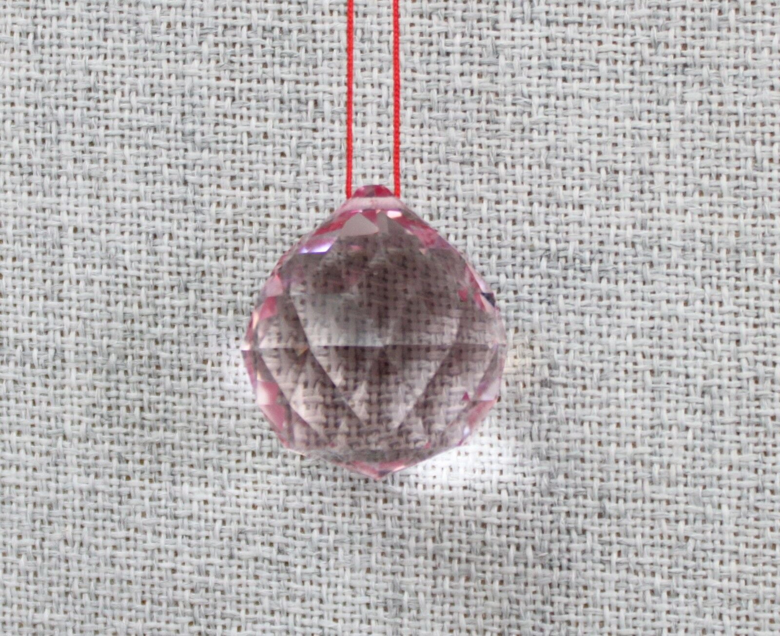 PINK Classic 40mm Crystal Ball Lamp Prism Chandelier Decor Teardrop Pendant