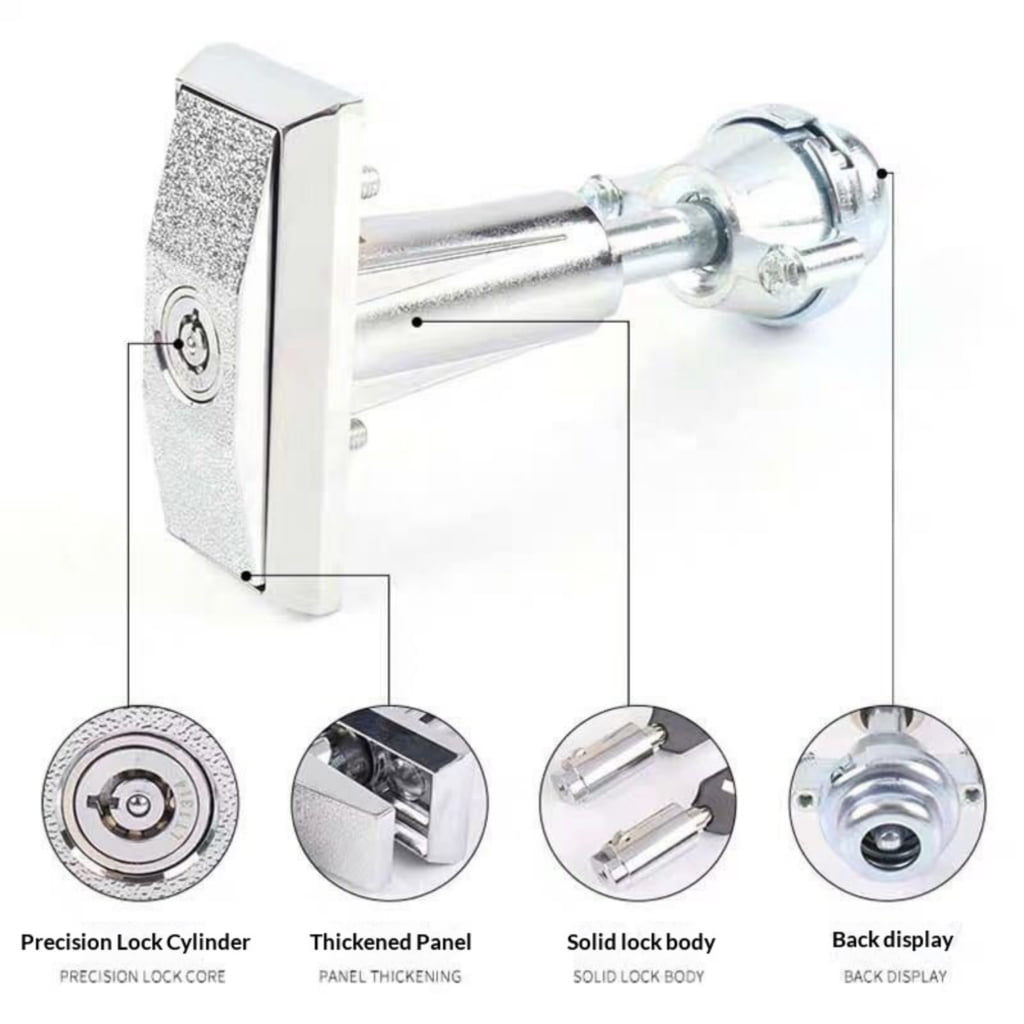 Complete Vending Machines Lock Set Featuring Tubulars Design Central Grooves