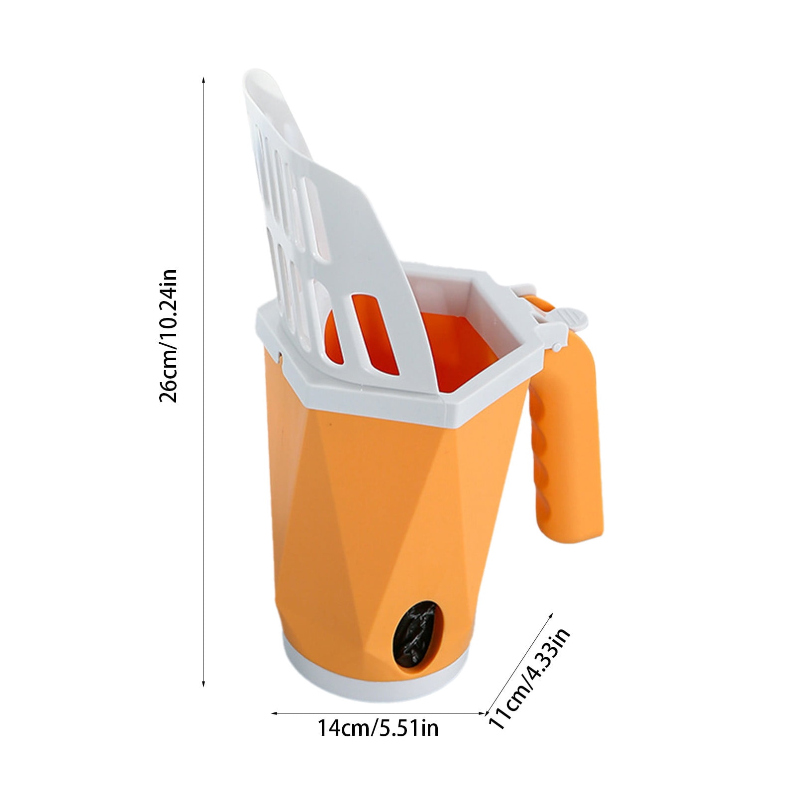 Nebwoak Self-Filtering Cat Litter Scoop - Durable ABS Plastic, Ergonomic Non-Slip Handle, Smooth Edges, Fits Most Litter Boxes (Yellow)
