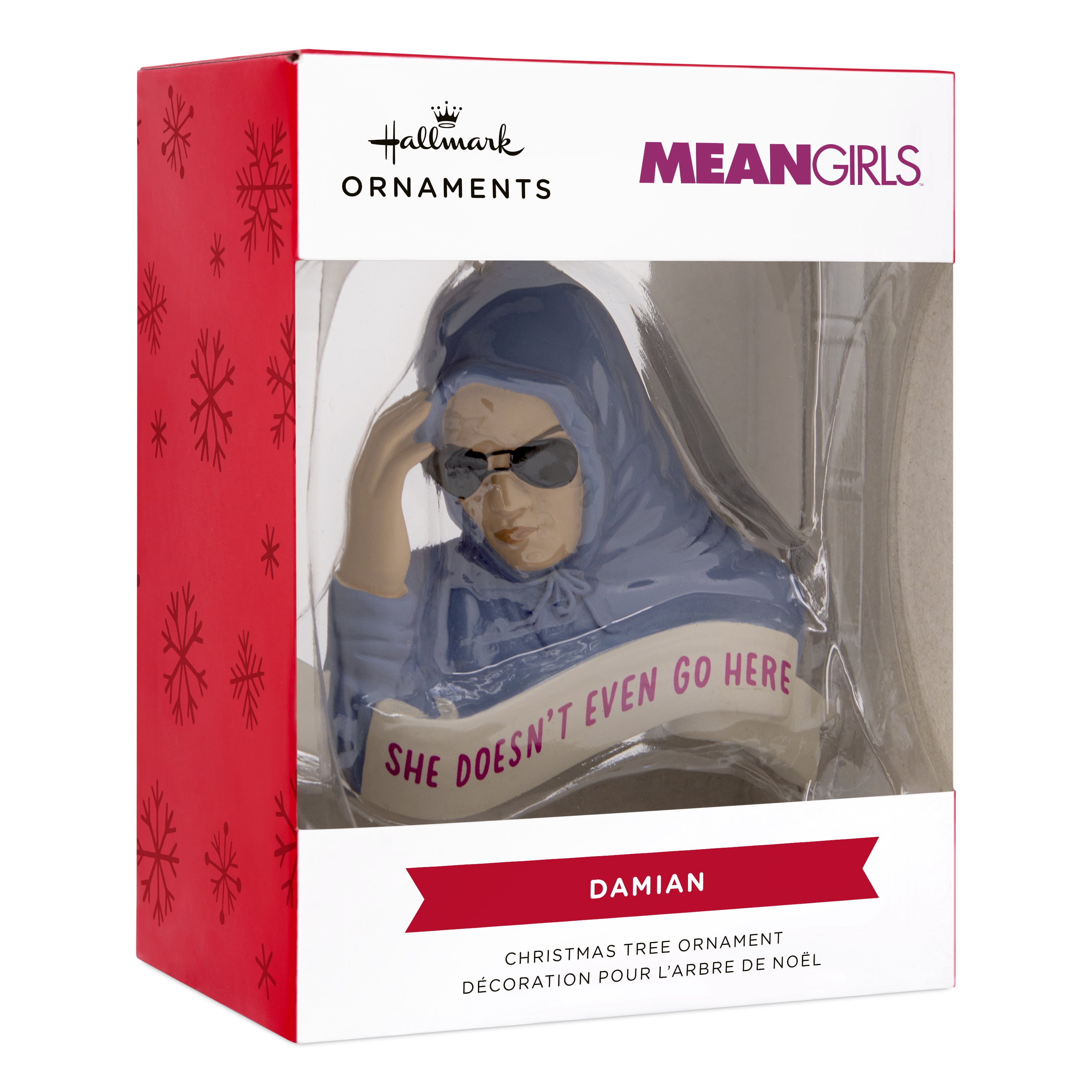 (2 pack) Hallmark Mean Girls Damien Christmas Ornament, 1 Count