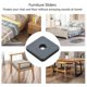 thumbnail image 5 of 16pcs Furniture Sliders 40mm Furniture Leg Protectors With Screws Square Chair Leg Protectors Furni, 5 of 5