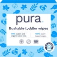 thumbnail image 1 of Toallitas desechables para niños pequeños Pura 600, 100% libres de plástico, 1 of 7
