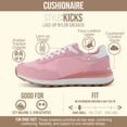 thumbnail image 3 of Cushionaire Kicks Fashion Sneakers for Women - Lightweight Non-Slip Lace Up Spring Shoes with Memory Foam Insole and Tread Outsole, 3 of 23