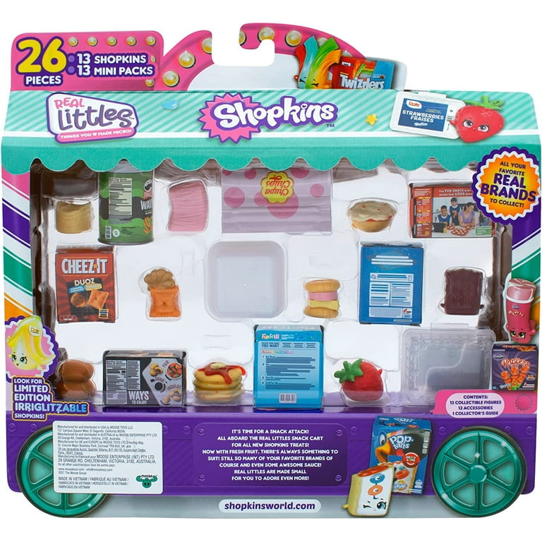SHOPKINS REAL LITTLES MICRO MART MEGA PACK 26 PIECES 13 LITTLES 13 BRANDED  MINIS
