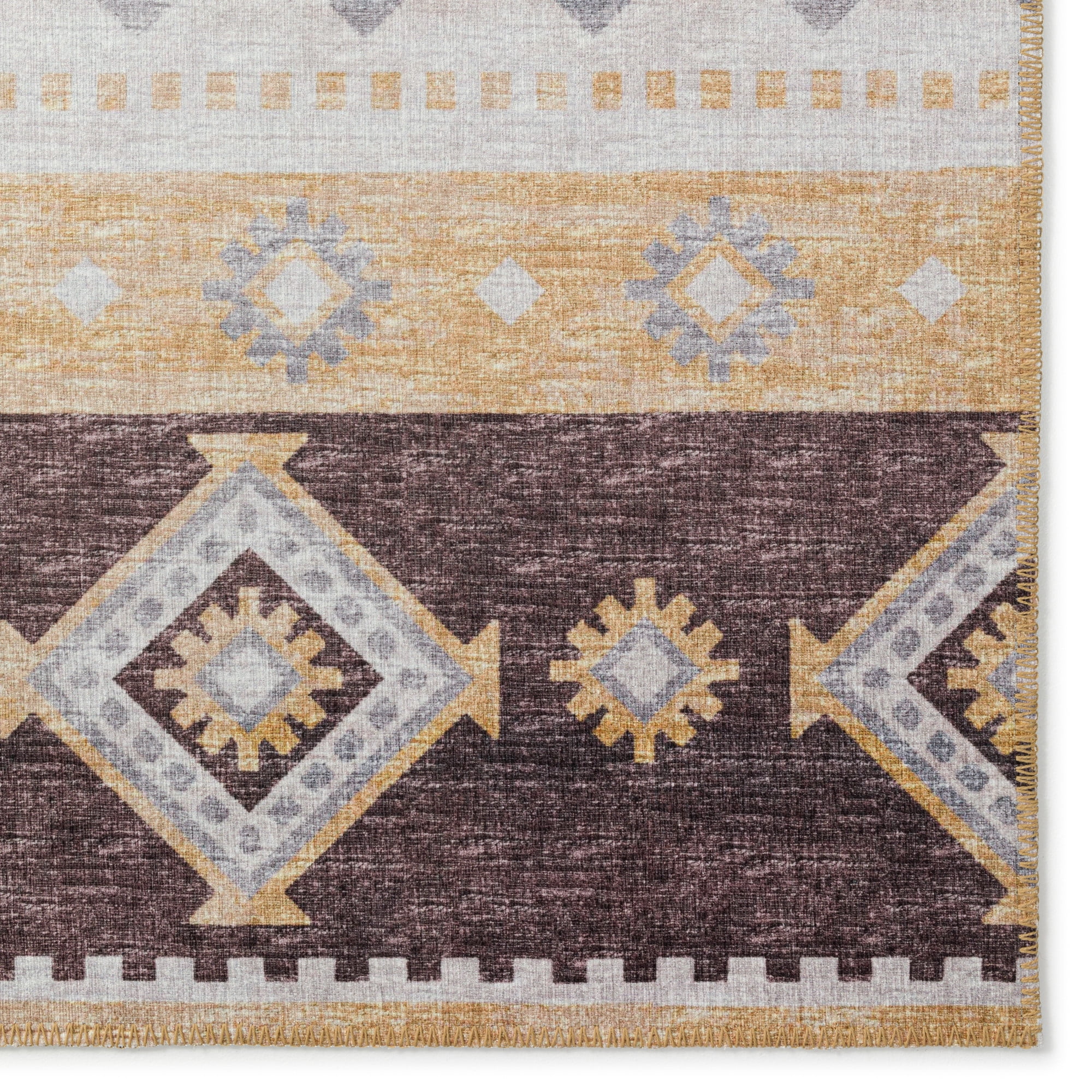 Addison Rugs Addison Indoor/ Outdoor Yuma Southwest Boho Washable Rug 8' x 10' - Gilded