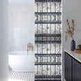 thumbnail image 3 of Grey Wood Grain Window Privacy Film, Country Vintage Barn Door Rustic Lodge Static Cling UV Sun Blocking Heat Control Window Tint, Non-Adhesive One Way Windows Privacy Cover 17.7''x78.7'', 3 of 7