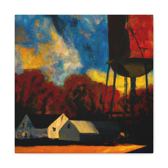 Awaiting the Water Tower - Canvas