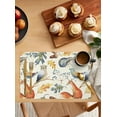 thumbnail image 2 of Fall Placemats for Dining Table Set of 6, Autumn Animal Place Mats Owl Bird Fox Leaves Thanksgiving Placemat Washable Harvest Autumn Table Mats for Kitchen Table Holiday Dinner Party Home Decor, 2 of 6