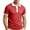 Red, variant on Breeze Polo Shirts for Men Color Block Henley Short Sleeve T Shirts Causal Athletic Golf Tees, 3XL