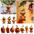 thumbnail image 3 of Qarigey Decoraciones navideñas de calabaza impermeables y resistentes a la decoloración decoración de Halloween fiesta de México al aire Disfraces de disfraces uno, 3 of 6