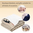 thumbnail image 5 of Happy Birthday Blanket Gifts for Mom, Soft Fuzzy Warm Lightweight Flannel Throw Blanket with Floral Frame & Butterfly, Ideal for Couch, Bed, Decor, Travel, Cozy Blankets for Women 60×50 in, 5 of 5