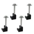 thumbnail image 1 of Yeacher 4 PCS Truck Tool Box Mouting Kit Pickup Toolbox Tie Downs Aluminum Alloy J, 1 of 7