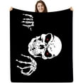 thumbnail image 1 of Digital Printing Tapestry Dead Halloween Skull Decorative Cover Blanket Flannel Blanket, 1 of 1