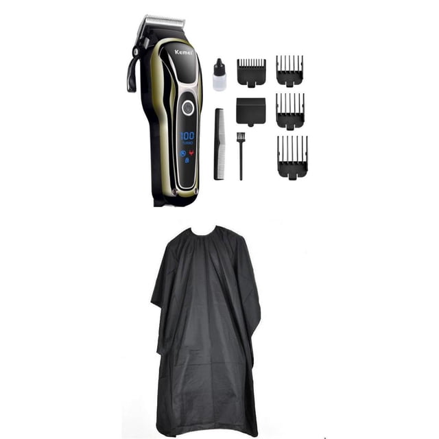 Cortacabelleros para hombres, profesion, de corte de cabellero recargable por USB con hoja de material acero inoxidable, 4 peines guía (3, 6, 10, 13 mm) jinwen Recortadora de cabello eléctrica