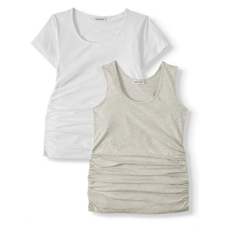 

Oh! Mamma Maternity Women s Short Sleeve T-Shirt & Tank Top 2 Pack (Womens & Women s Plus)