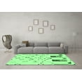 thumbnail image 3 of Ahgly Company Indoor Square Solid Emerald Green Modern Area Rugs, 6' Square, 3 of 4