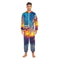 thumbnail image 2 of Owl Reading Adult onesie Pajamas, Crystal Velvet Ultra Soft Warm Jumpsuit for Men and Women, 2 of 7