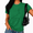 Green, variant on Women's Easter Pal Gift Bare Line Sketch Hill Cross Risen Minimal Faith Short Sleeve Crewneck Blue Tops