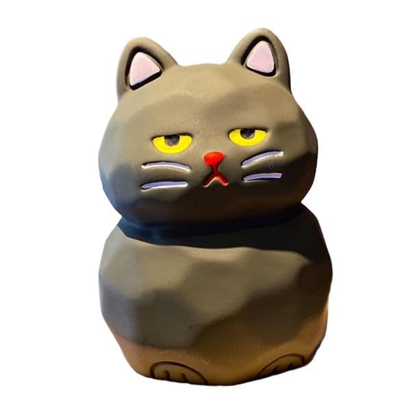 Figura de gato Decorativa Sunnimix para salpicadero de coche 3,4 cm x 4,7 cm