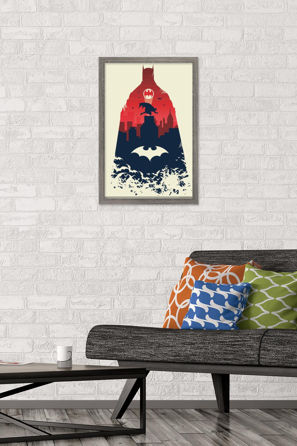 DC Comics Batman - Cape Wall Poster, 14.725" x 22.375", Framed