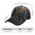 thumbnail image 2 of Fuzoiu Steampunk Mechanical Butterfly Print Adjustable Baseball Cap for Men and Women, Unisex Sports Hat, Sun Protection Hat for Running Workouts and Outdoor Activities All Seasons, 2 of 6
