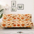 thumbnail image 3 of Xixirimido Futon Slipcover for Armless Couch Stretchy Sofa Bed Cover Soft Elastic Couch Cover Machine Washable Furniture Protector, Butterfly Fall Poppy Floral, 3 of 8