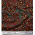 thumbnail image 1 of Soimoi Poly Georgette Fabric Artistic Paisley Decor Fabric Printed Yard 42 Inch Wide, 1 of 1