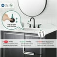 thumbnail image 5 of PARLOS Classic Durable Luxury Widespread 2-Handle Bathroom Sink Faucet, Oil Rubbed Bronze, 5 of 10
